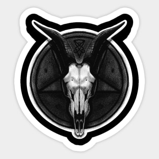 Baphomet skull Sticker